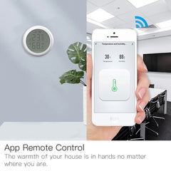 Smart Temperature And Humidity Sensor LCD Display Battery Powered with Smart Life App Alexa Google Home
