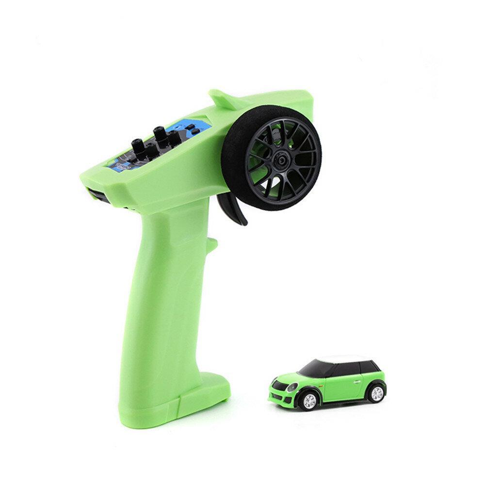 RTR 1/76 2.4G RWD Fully Proportional Mini RC Car LED Light Vehicles Model Kids Children Toys