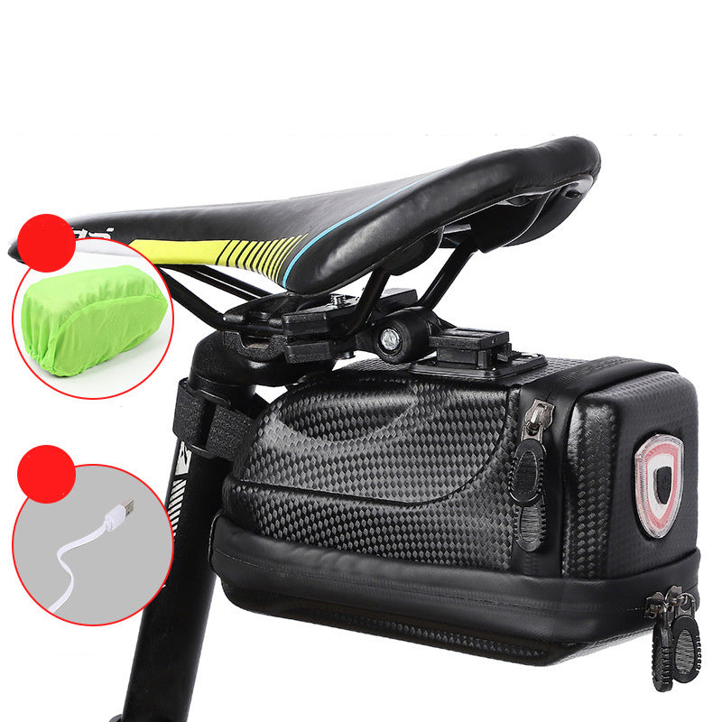 Bike Saddle Bag Bicycle Seat PackBag Frame Pouch with 5 Modes