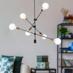 4 Heads Flush Mount Ceiling Light Chandelier
