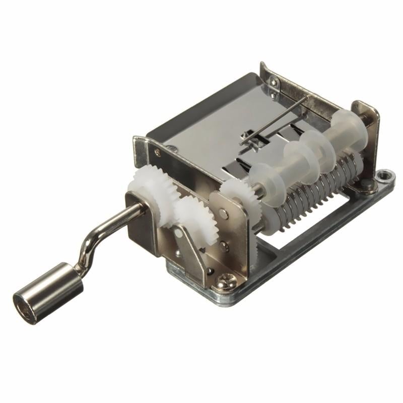 DIY Hand-cranked Music Box with 20Pcs 15 Tone Blank Paper Tape&Hole Puncher