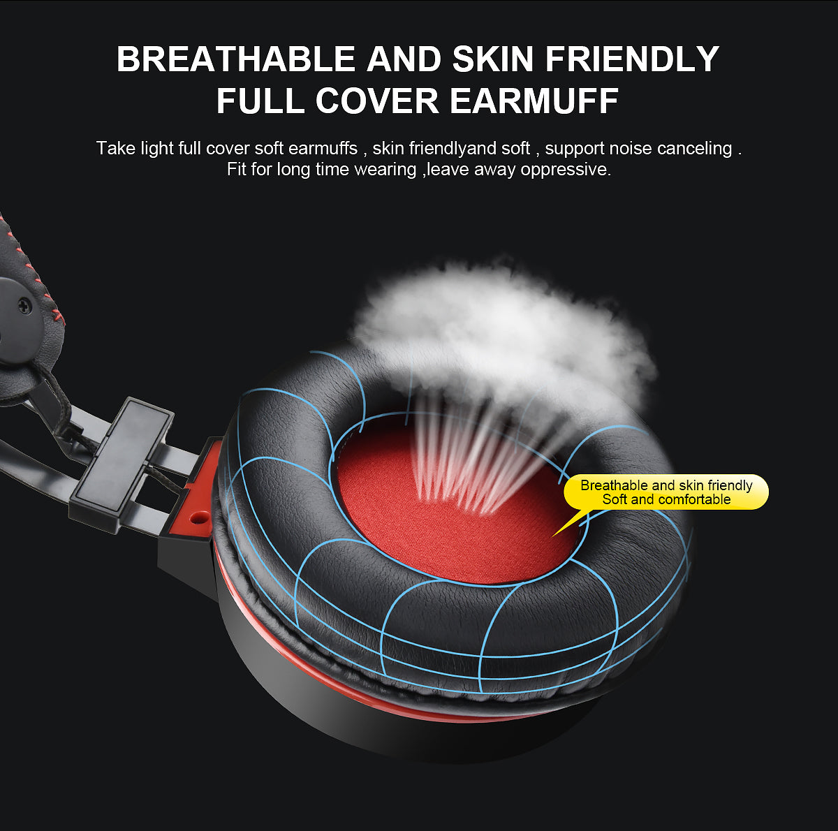 Gaming Headset Wired 3.5mm Jack 50mm Bass Stereo Sound LED Light Headphone with Mic for PS3/4 Computer PC Gamer