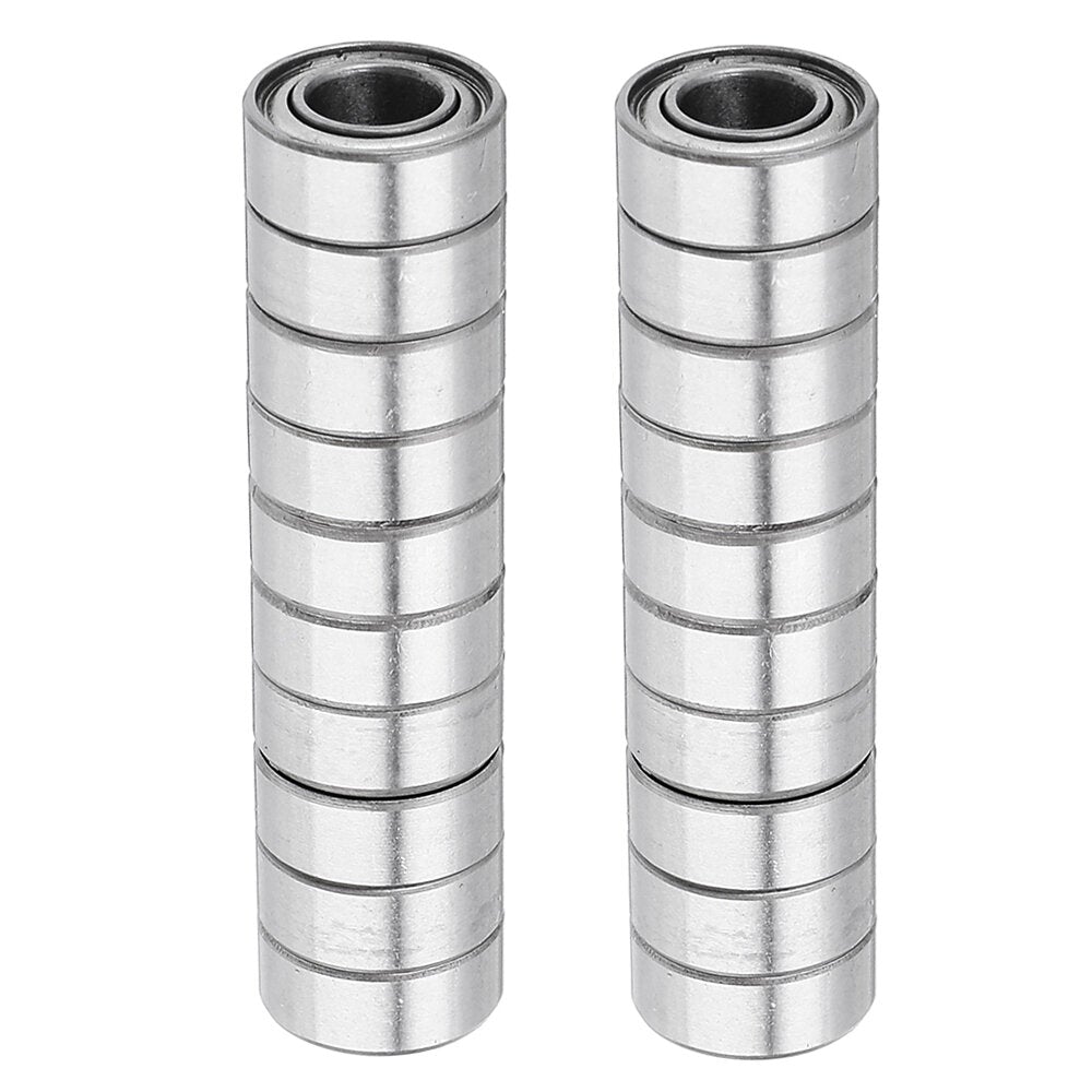 20Pcs 5x10x4mm Metal Sealed Shielded Deep Groove Ball Bearing