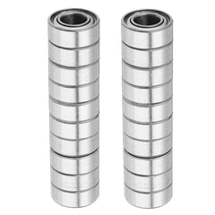 20Pcs 5x10x4mm Metal Sealed Shielded Deep Groove Ball Bearing
