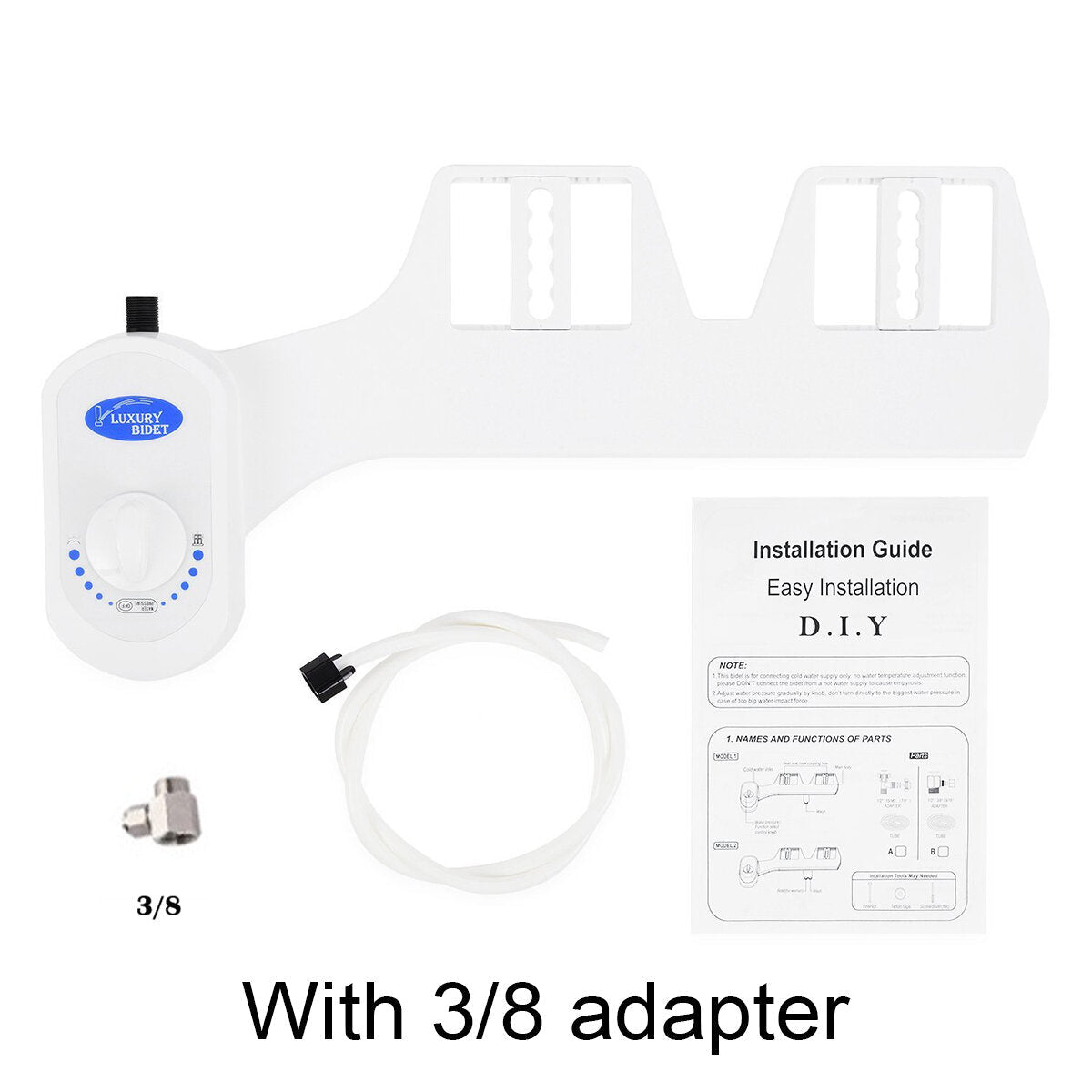 15/16 3/8 1/2 Inch Non-Electric Bidet Attachment Fresh Water Sprayer Mechanical Toilet Seat Nozzle