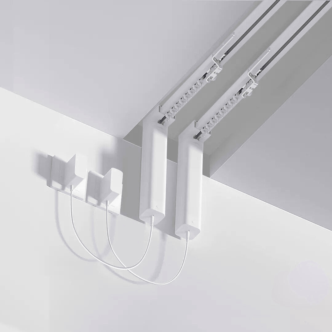 WiFi Smart Curtain Motor Intelligent Automatic Opening Closing Timing Voice Control Mute Design Electric Curtain Motor