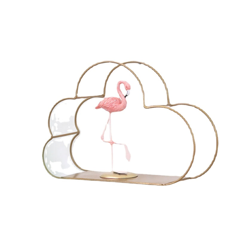 Multi-Function Storage Rack Wall Hanging Rack Cloud Shaped Floating Shelf Rack