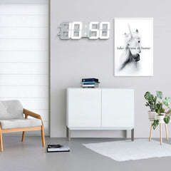 Smart Bluetooth Speaker Clock Multifunctional Electronic Alarm Clock Wall Clock Simple Mini Program