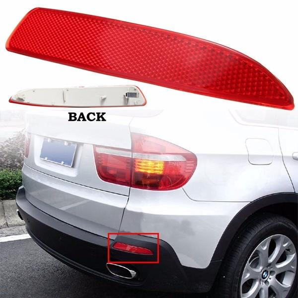 Right Side Red Rear Bumper Reflector Light