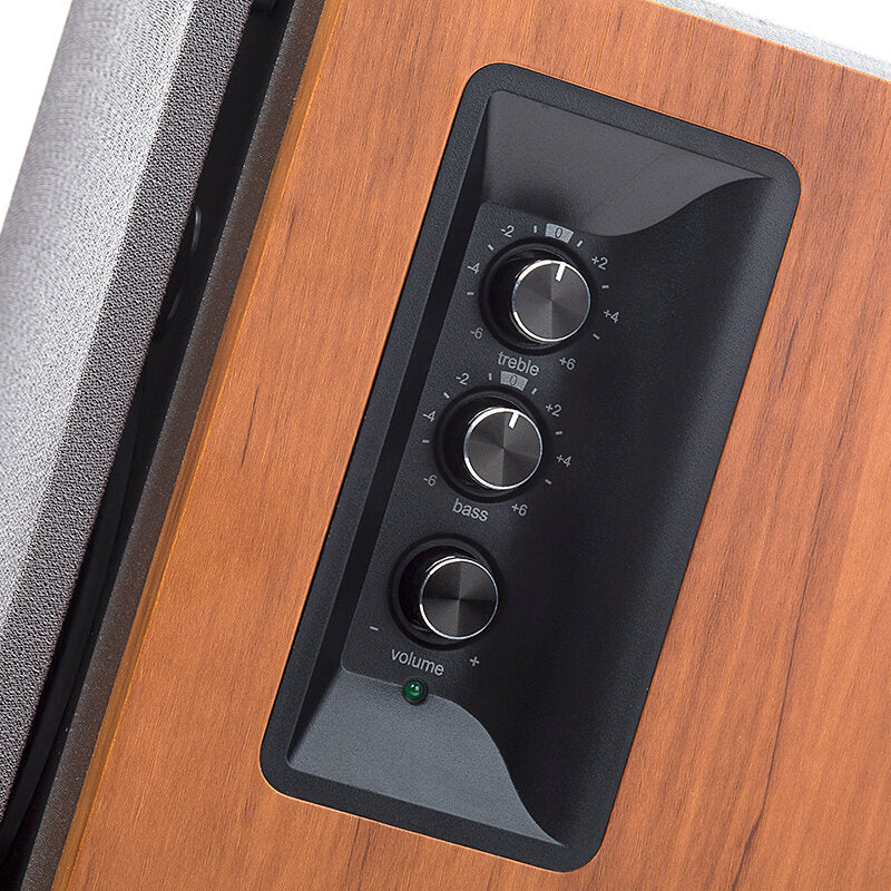 Subwoofer Multimedia Computer Speaker Desktop 2.0 60W Wooden Bass Bookshelf Active Speaker