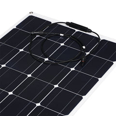 2 Pcs 100W 18V PET Solar Panel Kit Battery Charger Power Bank Camping Travel Generator