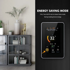 Smart 4.3" LCD Touch Color Screen Thermostat Heating Temperature Controller Works with Alexa Google Home