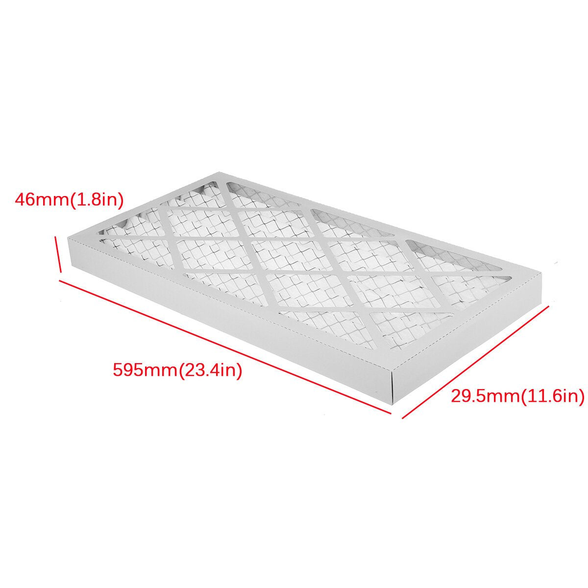4pcs Primary Pleated Air Filter Furnace Air Filters Synthetic Fiber Material