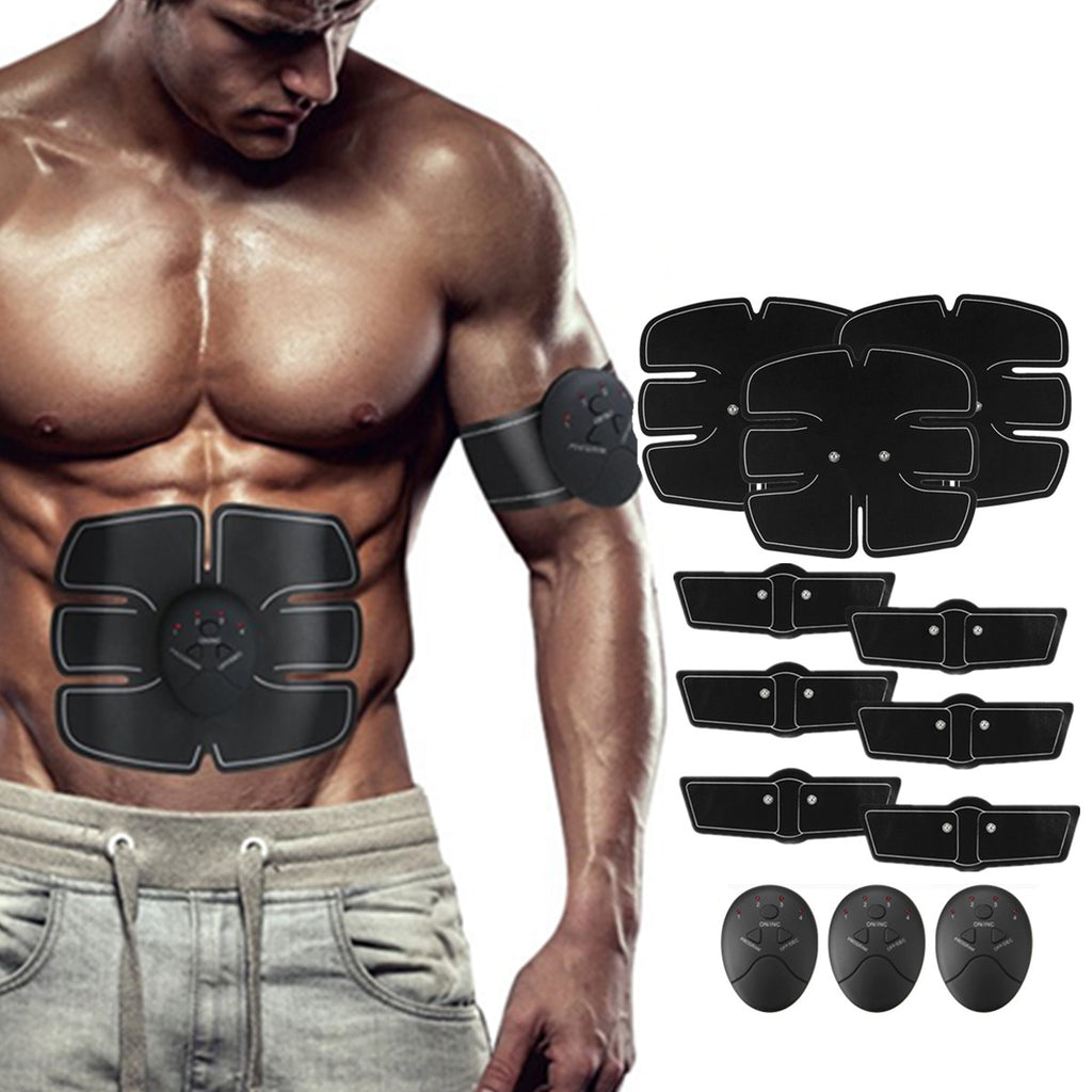 12PCS EMS Arm Abdominal Muscle Trainer Body Beauty ABS Stimulator