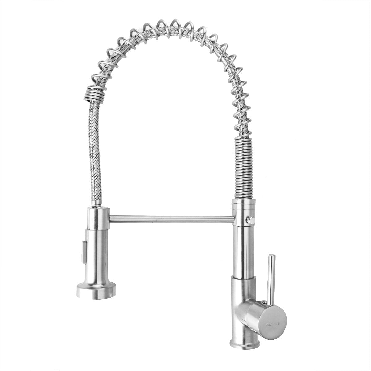 Pull Out Spring Spout Mixer Kitchen Faucet Single Lever Hot Cold Water Sink Tap Copper Alloy Crane