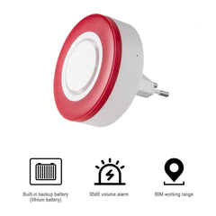 Smart Strobe Flash Sound and Light Alarm Red Light Flash Indoor Home Security Alarm