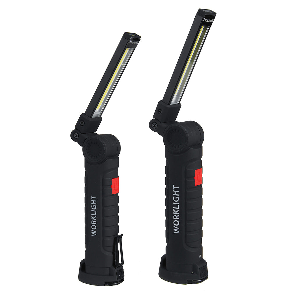 360° Rotatable COB+LED Work Light USB Torch Flashlight Outdoor Camping Emergency Lantern