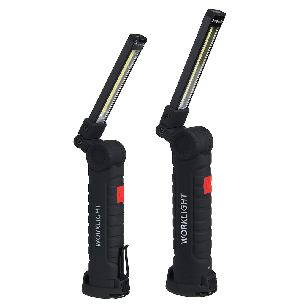 360° Rotatable COB+LED Work Light USB Torch Flashlight Outdoor Camping Emergency Lantern