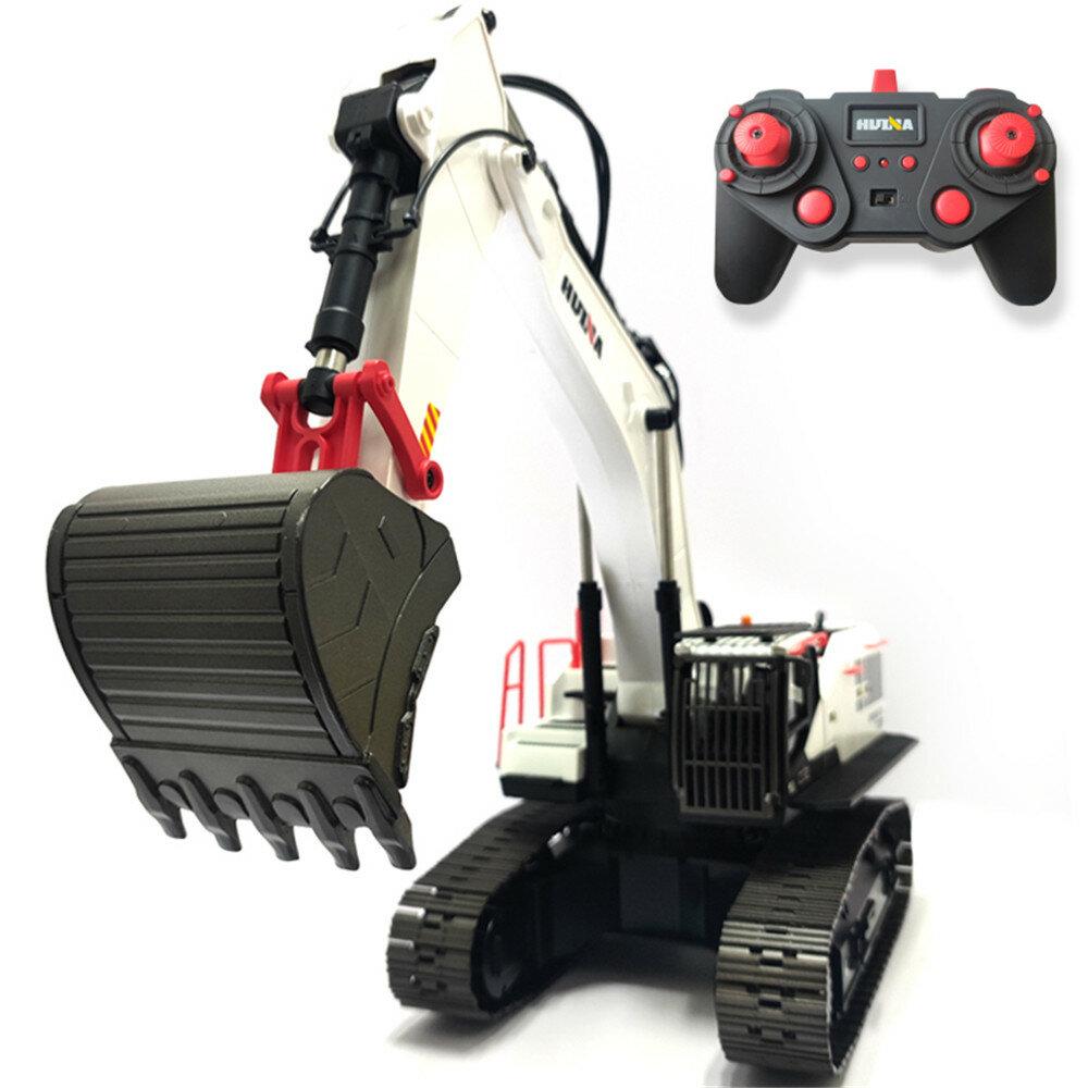 Toys 2.4G 22CH RC Excavator Alloy Vehicles w/ LED Light Sound Machine Toys Models