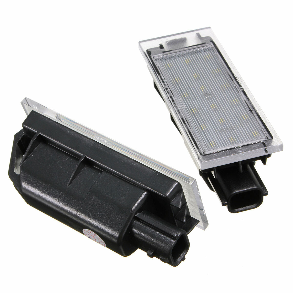 Pair 12V LED License Number Plate Lights White