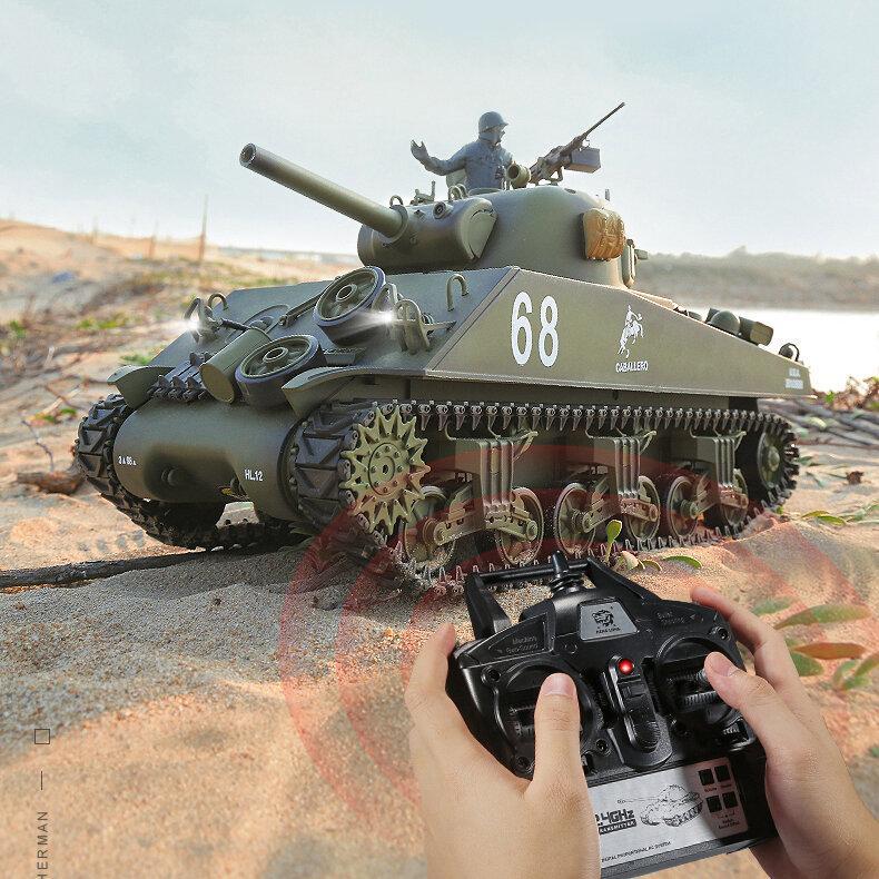 2.4G US Sherman M4A3 Upgraded RC Car Tank Vehicle Models