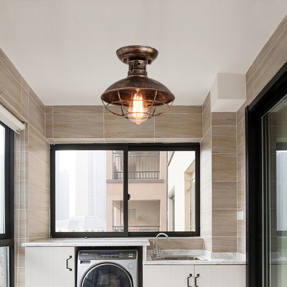 Industrial Pendant Light Vintage Ceiling Lamp Hanging Fixture Office/Home Without Bulb