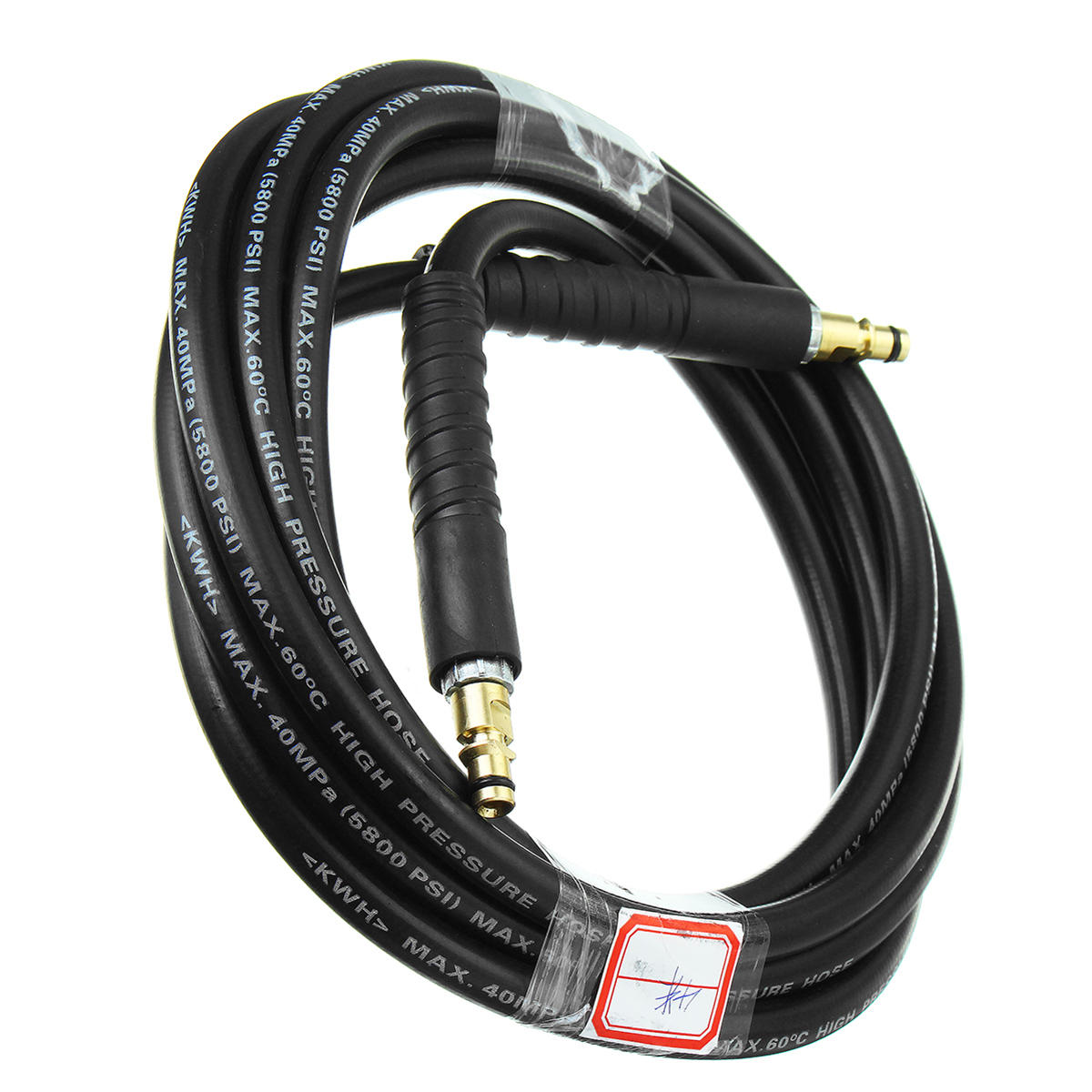 4/5/6m Pressure Washer Hose For KARCHER K Series Quick Fit Click Yellow Trigger NS/NS TR
