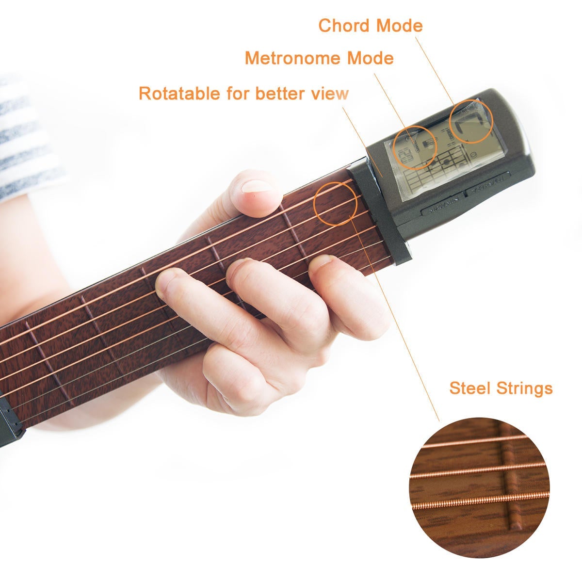 Portable Chord Trainer Pocket Guitar Practice Tool for Beginner