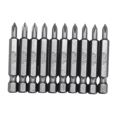 10Pcs Magnetic Phillips Screwdriver Bits PH0/PH1/PH2/PH4 1/4 Inch Hex Shank Screwdriver Set