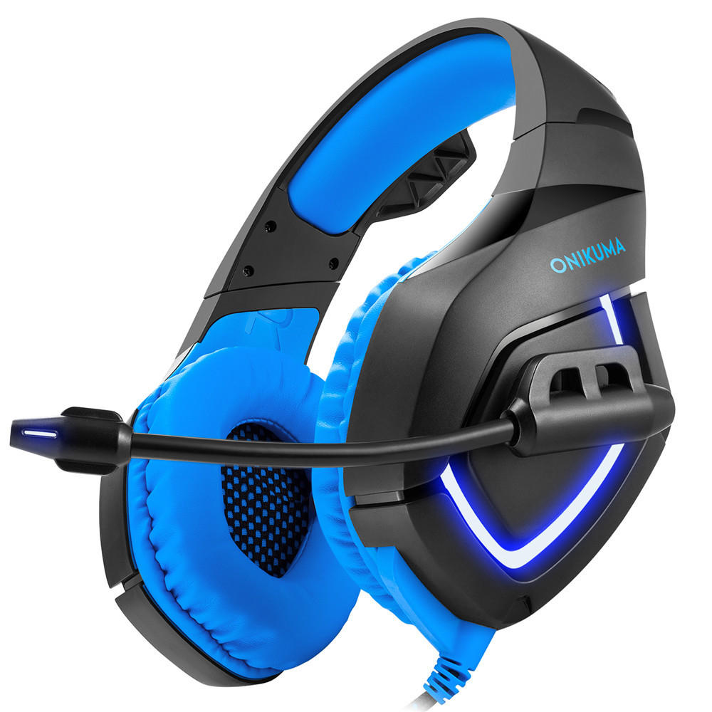 Gaming Headphone Flexible Light Bass Stereo Over Ear Headset Headphone with Mic