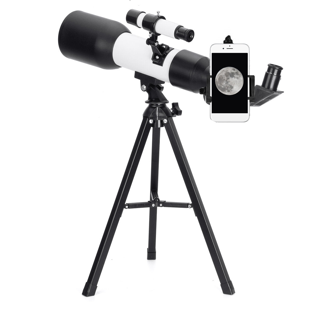 180X Astronomical Telescope 60mm Aperture 360mm Focal Length Tripod Outdoor Camping Telescope with Phone Holder