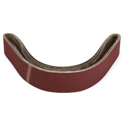 5pcs 5x106cm 100 Grit Alumina Sanding Belts Self Sharpening Oxide Abrasive Strips