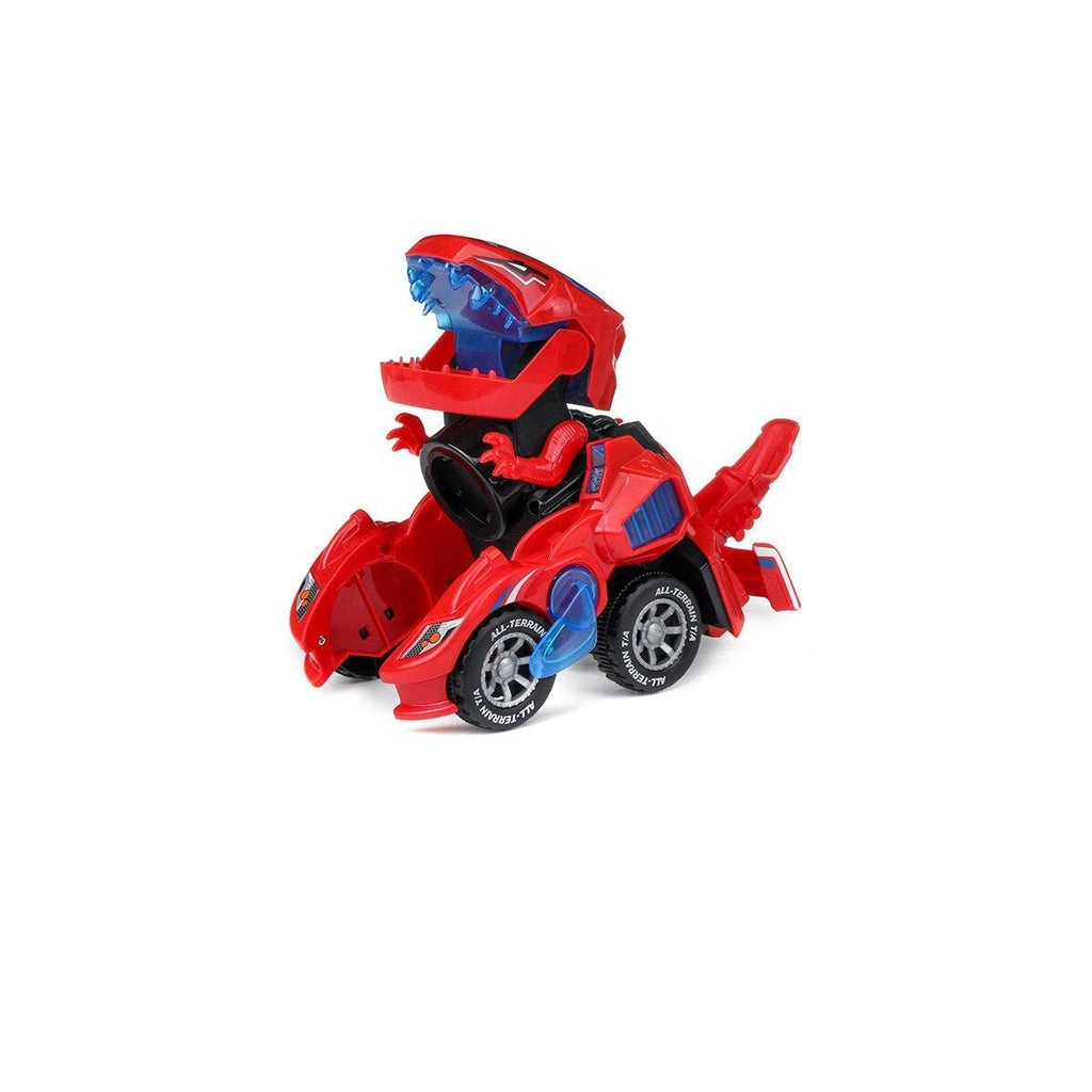 Creative Dinosaur Deformation Toy Car Puzzle Electric Light and Music Toys