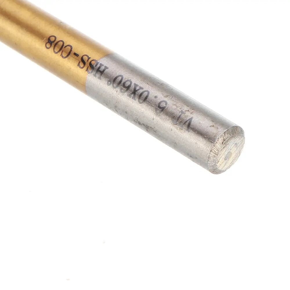 7Pcs 3-12mm Spot Drill 60 Degree Titanium Coated M42 Cobalt Chamfer Drill Location Center Bit