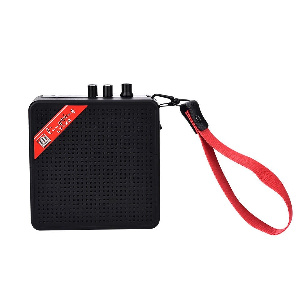 Mini 5W 9V Battery Rechargeable Portable Guitar Bass Amp Amplifier Speaker