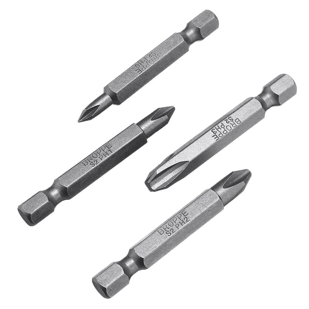 10Pcs Magnetic Phillips Screwdriver Bits PH0/PH1/PH2/PH4 1/4 Inch Hex Shank Screwdriver Set