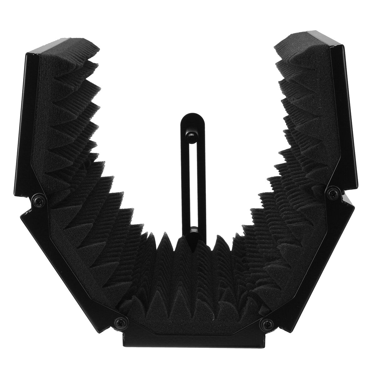 5 Panel Foldable Studio Microphone Isolation Shield Recording Sound Absorber Foam Support Bracket
