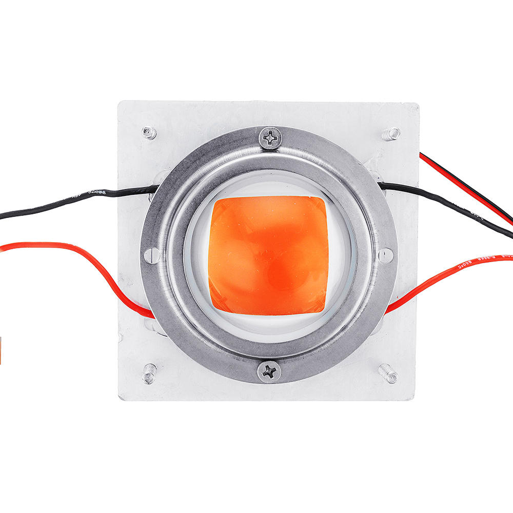 50W White / Pink Color Full Spectrum COB Grow Light Kit Chip Heat Sink LED Lens Module AC170-300V
