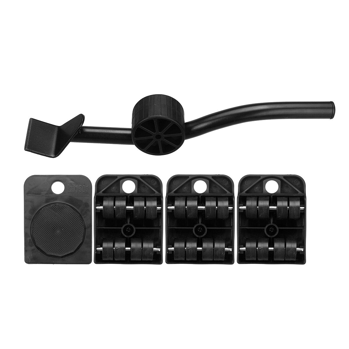 5pcs Heavy Duty Furniture Slider Lifter Movers Tool Kit Roller Transport Trolley