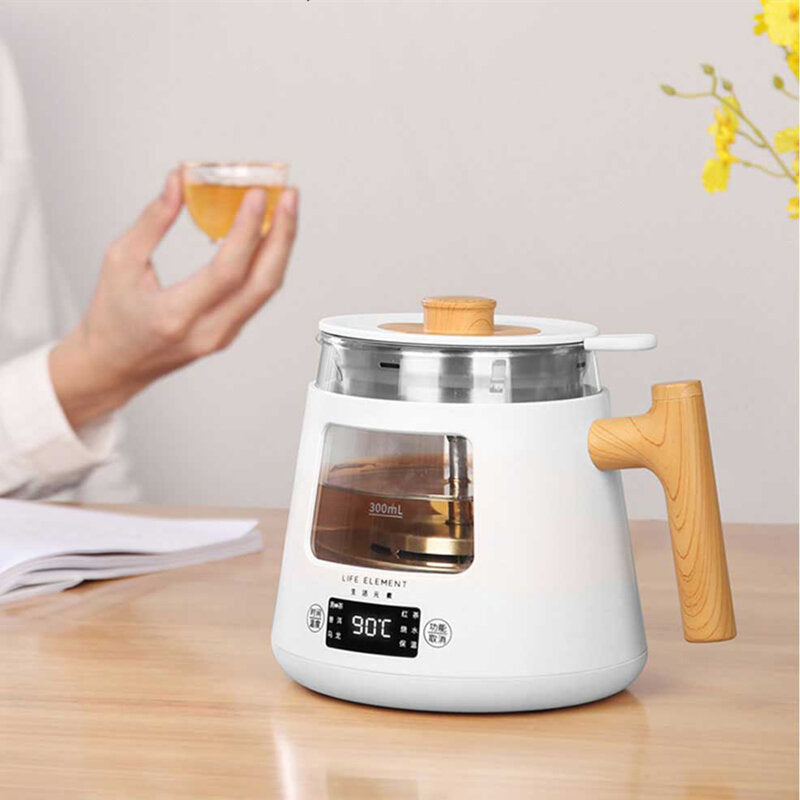 Tea Maker 600W 800ml Multifunctional Small Steam Glass Teapot Household