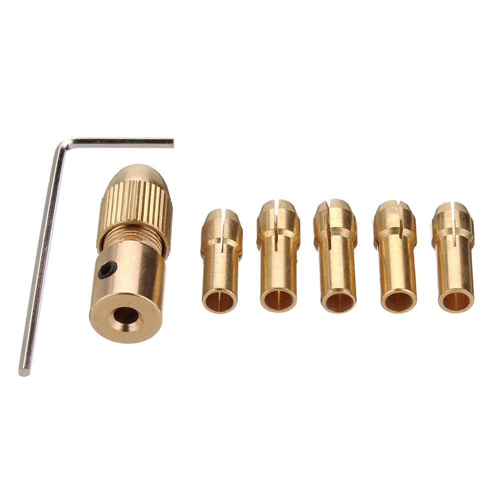 8pcs 0.5-3mm Small Electric Drill Bit Collet Twist Drill Chuck Tool for 3.17/5.05mm Shank