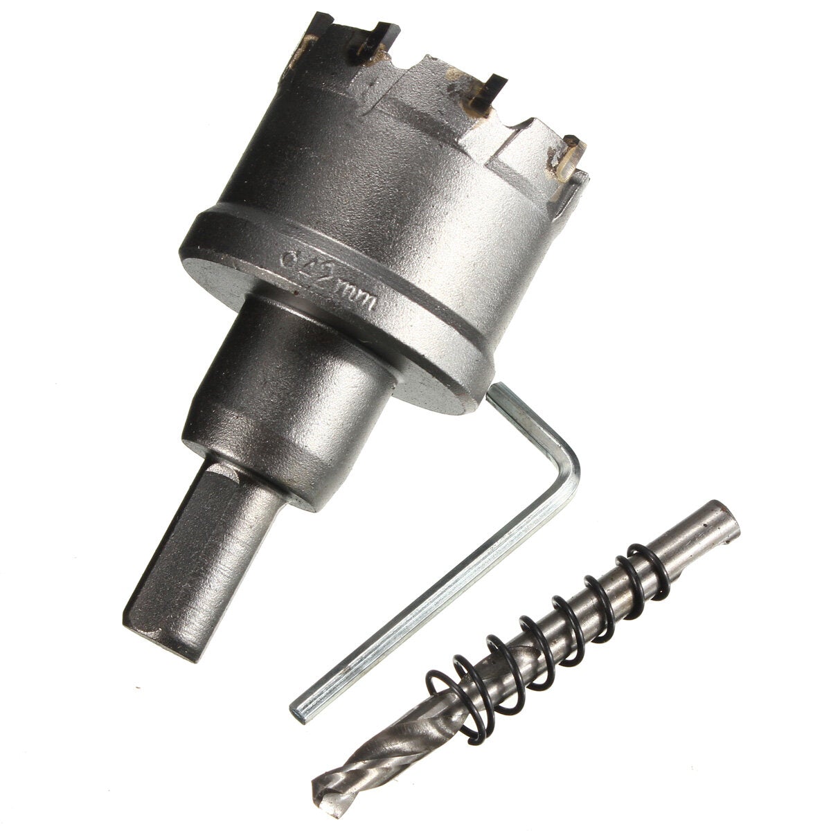 25mm - 45mm Carbide Tip Metal Cutter Hole Saw with Wrench/ Twist Drill Bit