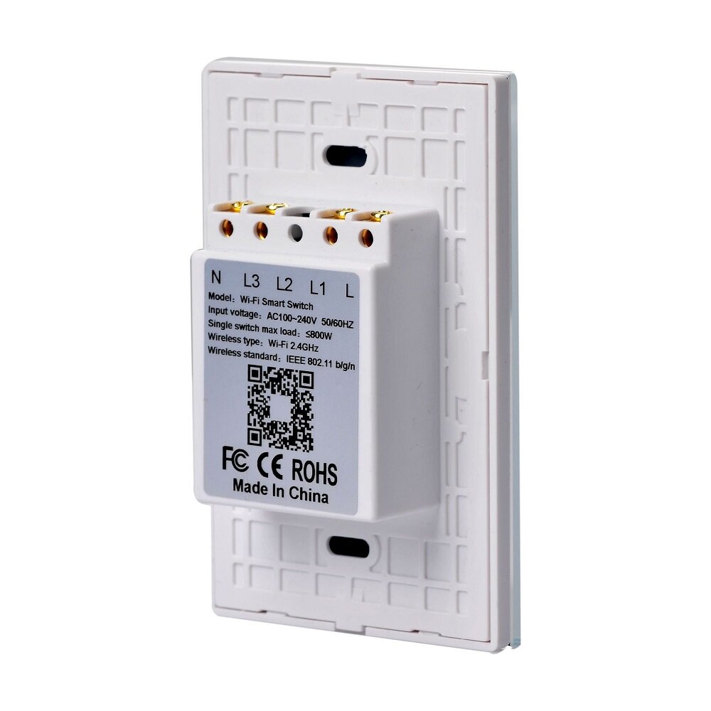 Smart US Dual Control Switch Multi-control 2Gang Switch Works with Amazon Alexa Google Home WiFi+RF433