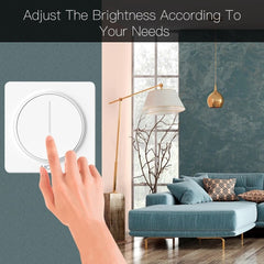 WiFi Smart Touch Light Dimmer Switch Touch Timer Brightness Memory Smart Life/Tuya APP Remote Control Work with Alexa Google