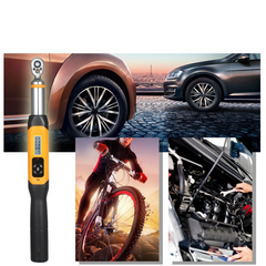 Preset Torque Wrench 10Nm Adjustable 1.4-inch LCD Digital Display 100 Groups Data Storage Peak & Real Time