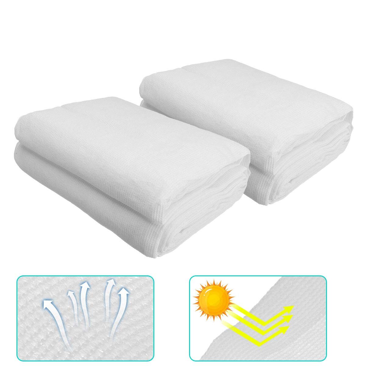 Waterproof Heavy Duty Proof Sun Canopy Shade Sail Cloth Rectangle Outdoor