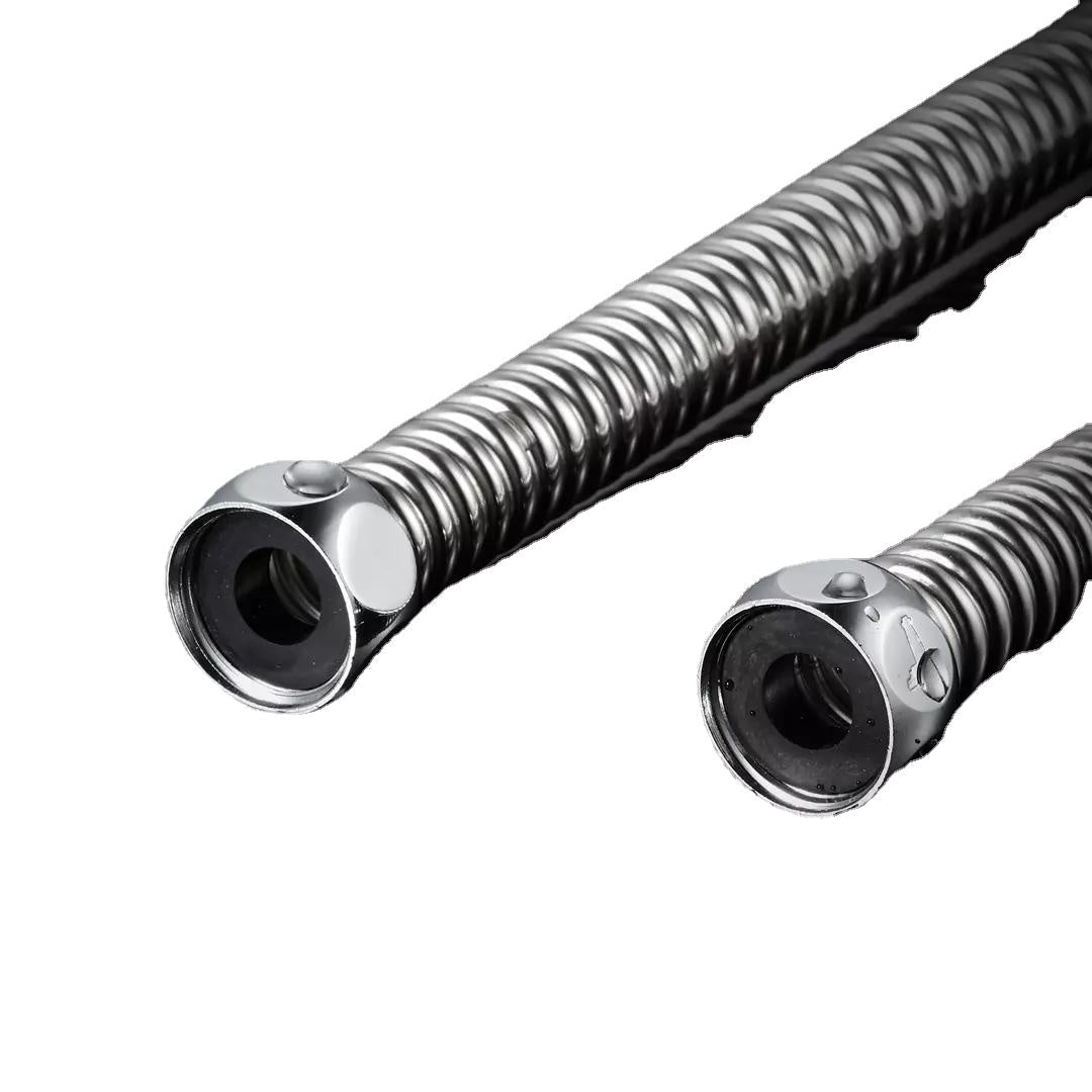 Stainless Steel Basin&Toilet Flexible Plumbing Water Corrugated Hose G1/2" Hot&Cold Tube Bathroom Heater Pipes 20-60cm from