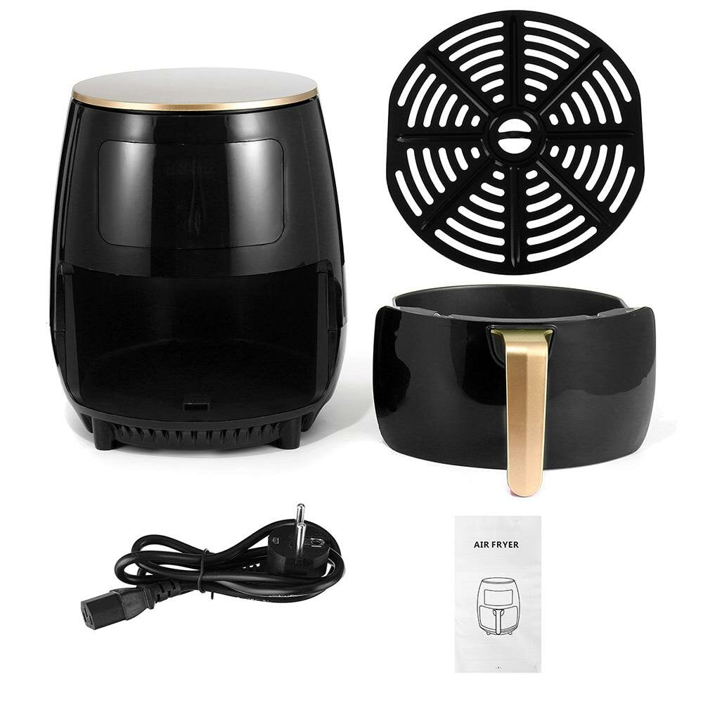 1800W 4.5L Air Fryer Oil free Health Fryer Cooker 110V/220V Multifunction Smart Touch LCD Airfryer French fries Pizza Fryer