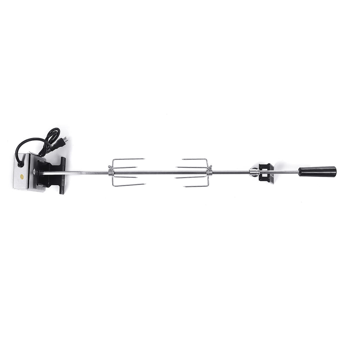 4W Stainless Steel Rotisserie BBQ Grill Roaster Spit Rod BBQ Tools Set Camping Charcoal Kits