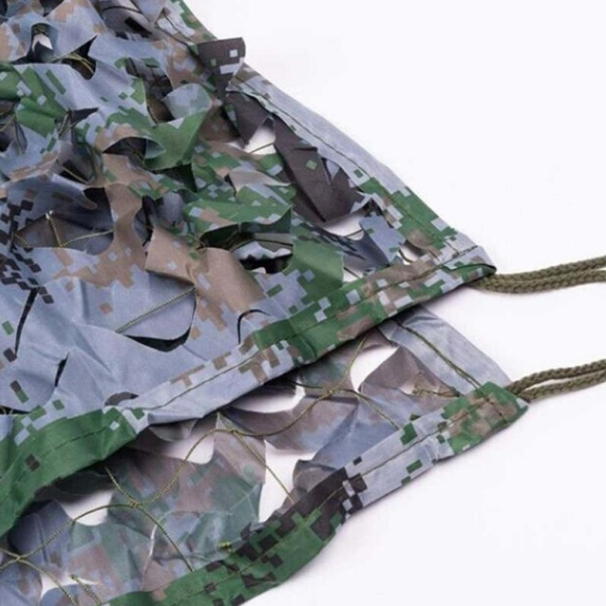 Outdoor Camping Woodland Leaves Digital Camouflage Net Tactical Double Layer Netting Web